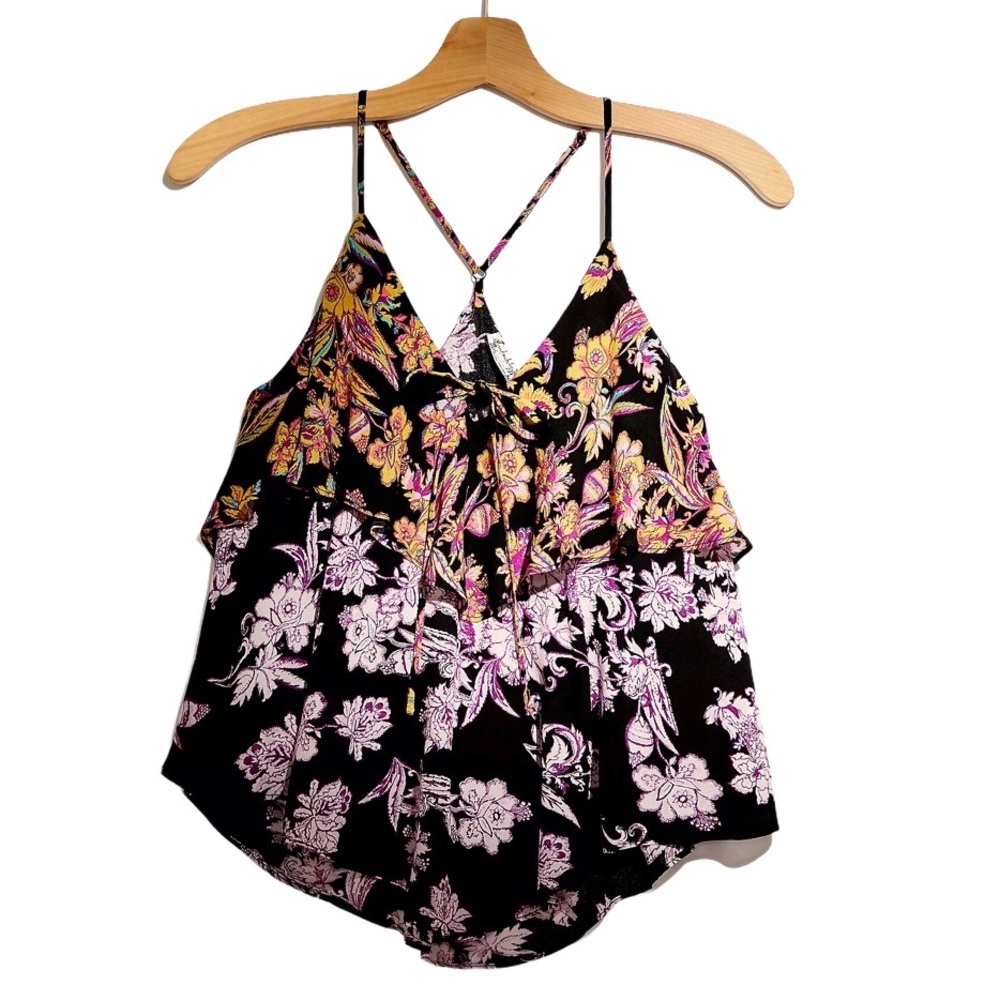 Free People Double Take Cami Black Combo